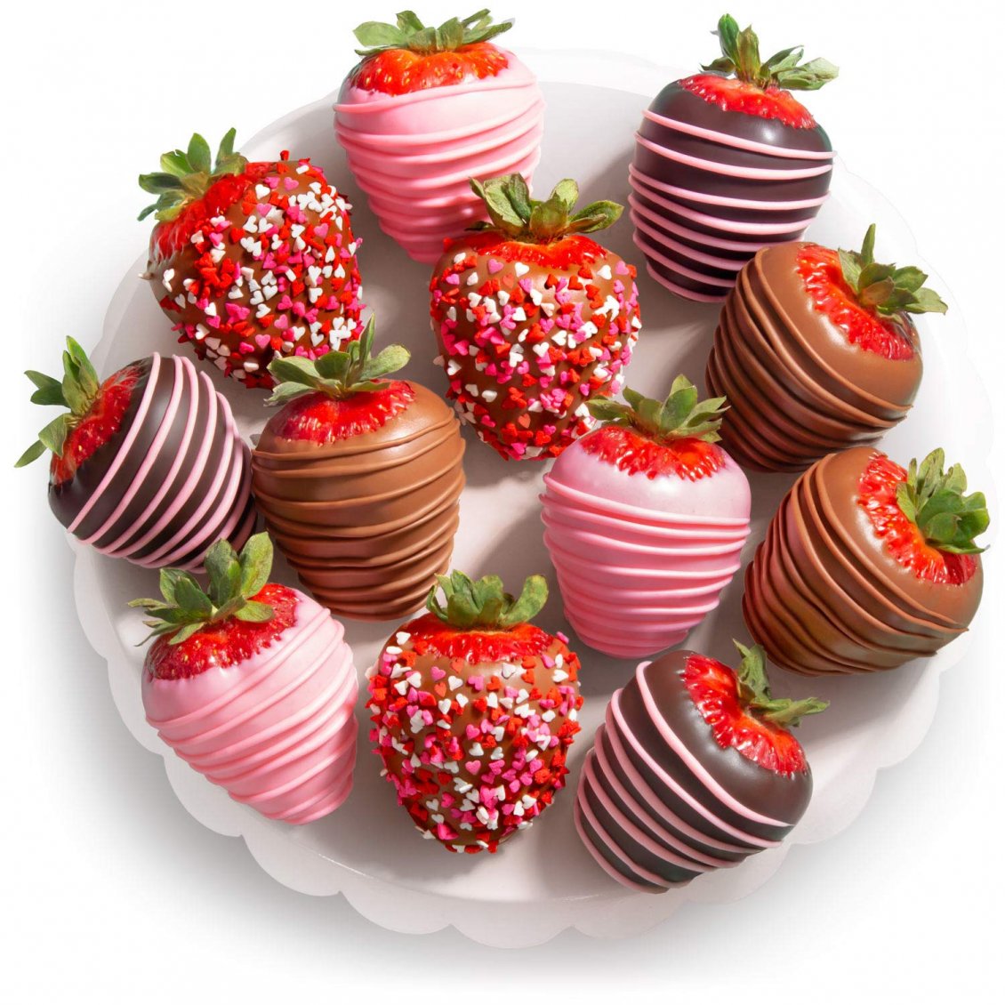 Download Wallpaper Delicious strawberry cover with chocolate - Love time