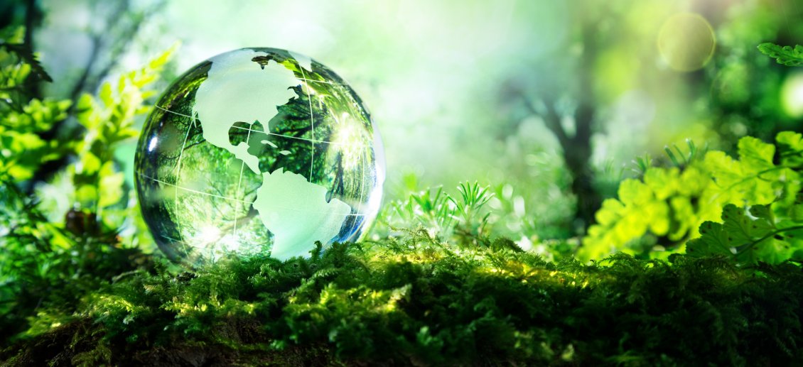 Download Wallpaper Earth from crystal globe - Nature is very fragile