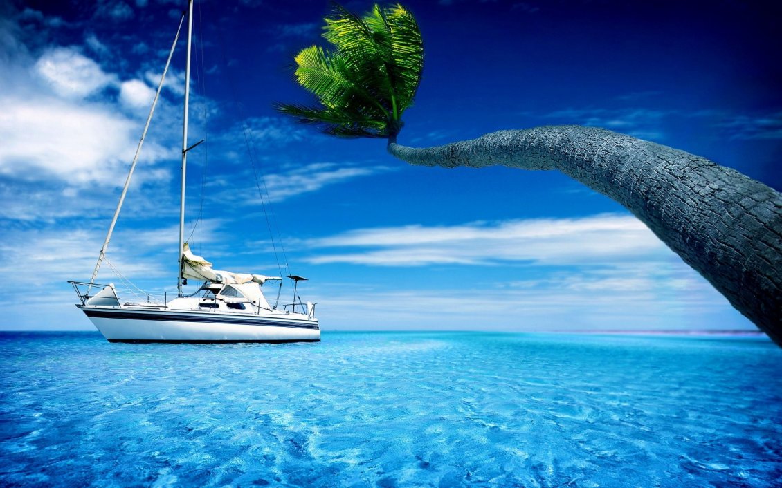 Download Wallpaper Wonderful blue ocean water - Relaxing summer holiday