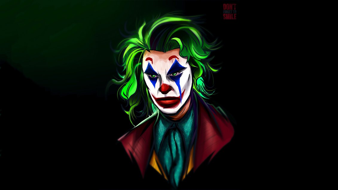 Download Wallpaper Joker face - Art Design HD wallpaper