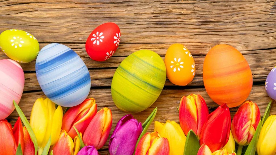 Download Wallpaper Wonderful Easter eggs - paint time HD wallpaper