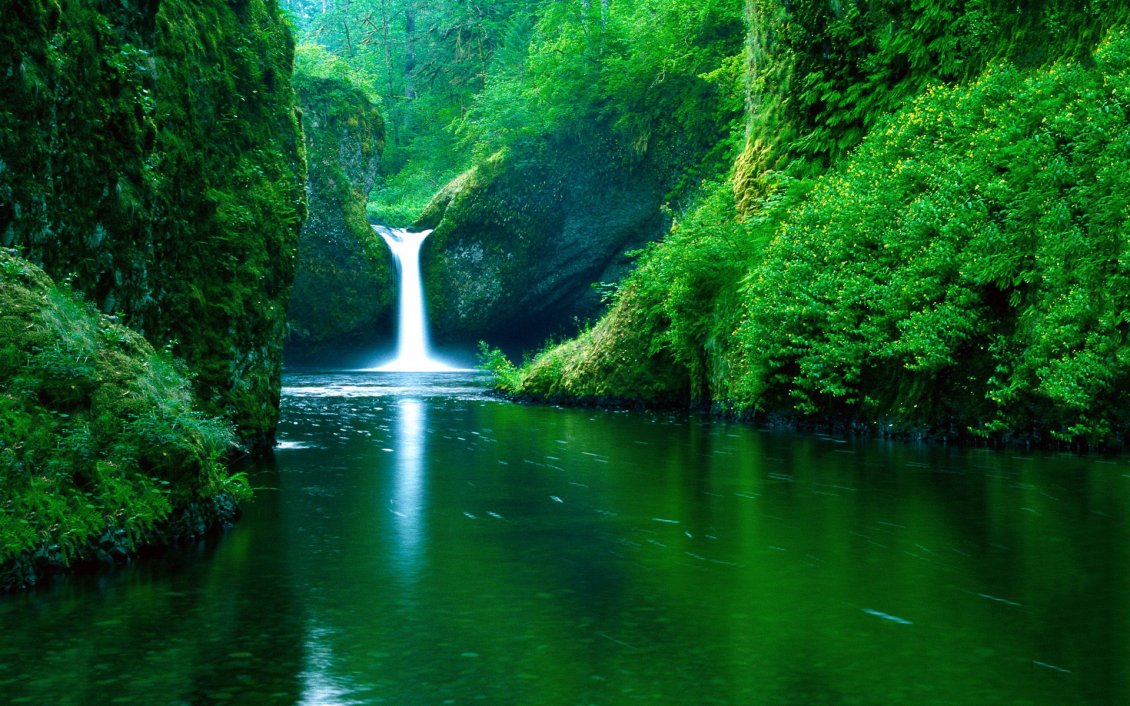 Download Wallpaper Nature is so beautiful - wonderful waterfall green nature