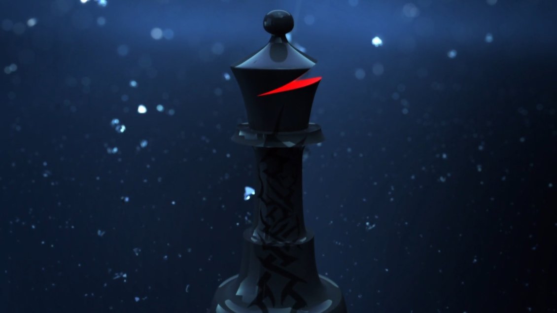Download Wallpaper Red inside black outside - Chess piece