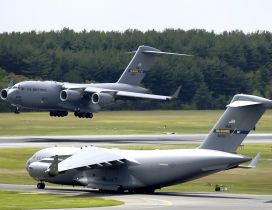 C 17 Globemaster III at McGuire Air Force Base ready to fly