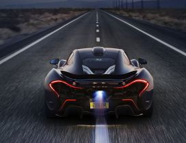 McLaren P1 flame on exhaust HD