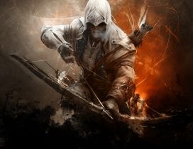 Assassin's Creed 3 with bow and arrow