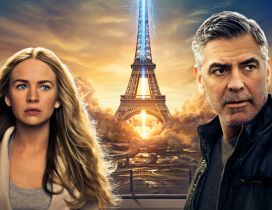 Movie - Tomorrowland, George Clooney and Britt Robertson
