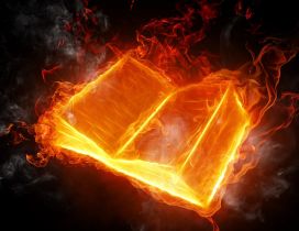 Book in flames - HD picture