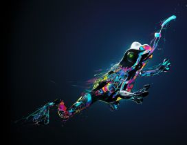Colorful frog HD