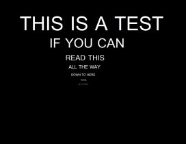 Test for reading - Funny HD wallpaper