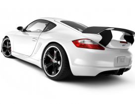 White Porsche Cayman GT