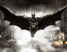 Flying Batman Arkham Knight