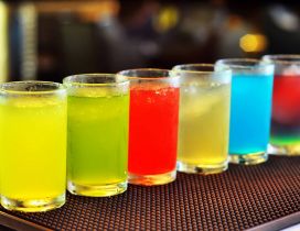 Colorful drink shots HD