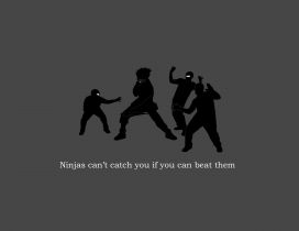 Ninjas can't catch you