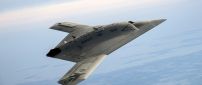 Northrop Grumman X-47B in the sky