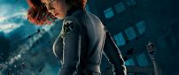 Scarlett Johansson poster of Captain America
