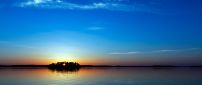 Beautiful sunset on a lake
