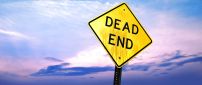 Road sign with dead end