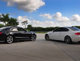 White BMW M3 vs Black Audi S5