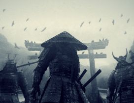 Three Japanese samurai HD