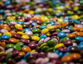 Colorful m&m's chocolate candy
