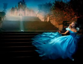 Scarlett Johansson in the Cinderella movie