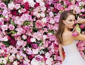 Natalie Portman a flower among flowers