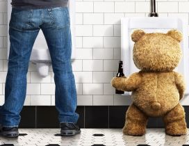 Ted bear and his friend in the Ted movie