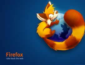 Firefox logo - take back the web