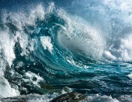 Big waves on the sea - HD wallpaper