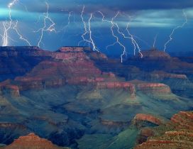 The grand Canyon lightning