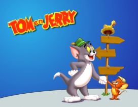 Tom and jerry are friends - Cartoon wallpaper
