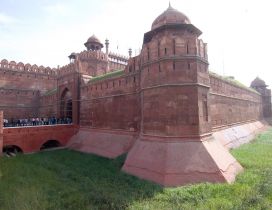 Red Fort, building of Delhi India - HD wallpaper
