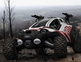 Ford Amatoya off-road car in the mountain top