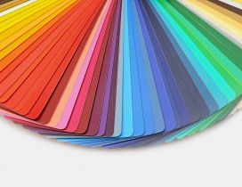 Colorful fan of playing cards - Rainbow fan