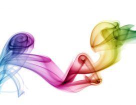 Rainbow smoke - Graphic design wallpaper