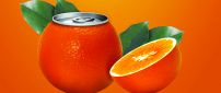 Juice dose in the form of orange