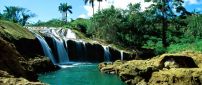 Wonderful waterfall - dream corner in the nature