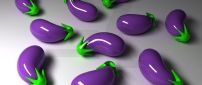 A few pieces of eggplant - Abstract wallpaper