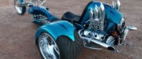Bike Chopper Custom - Interesting blue motorcycle