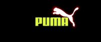 Puma logo in red, white and green