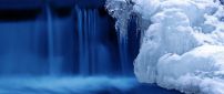 Ice waterfall - Winter wallpaper