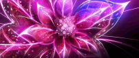 Abstract and artistic pink flower