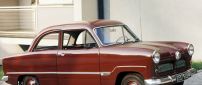 Red Ford Taunus 12M, Vintage car