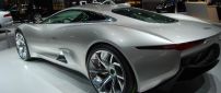 White Jaguar CX75 Hybrid Concept - Luxury car