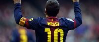 Lionel Messi on the stadium - T-shirt with number 10