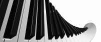 Abstract piano keys - White and black wallpaper