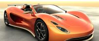 Orange amazing car - Convertible sport car