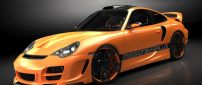 Orange Porsche 911 - Sport car wallpaper