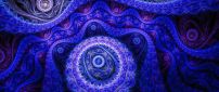 Blue and purple fractal - Design wallpaper